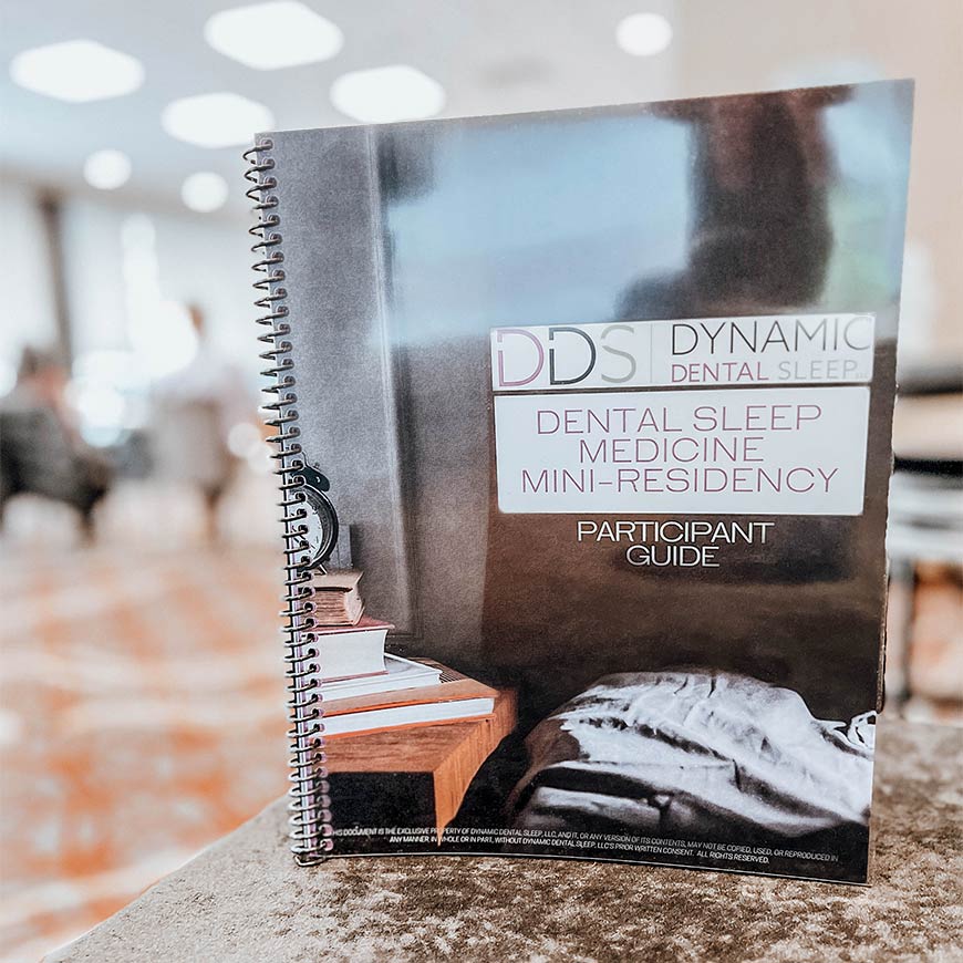 Photo of Dental Sleep Medicine Mini-Residency participant guide