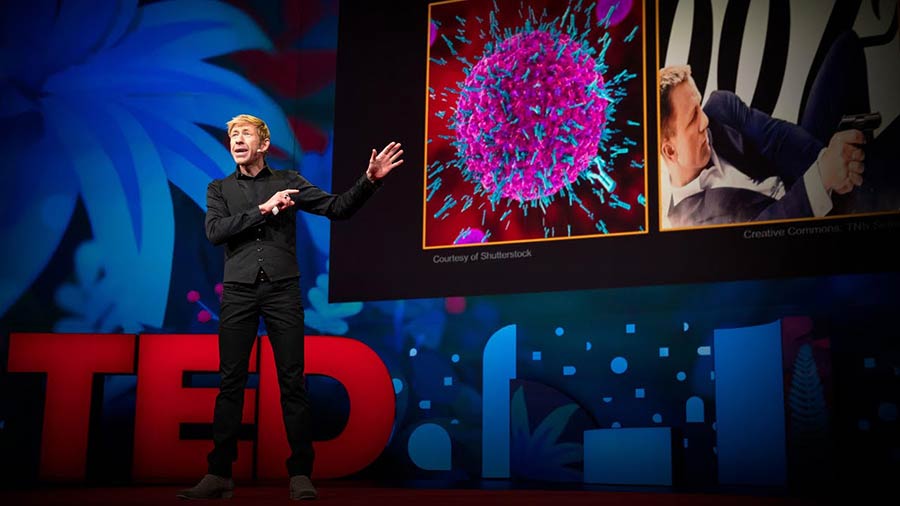 Video still of Matthew Walker TED Talk