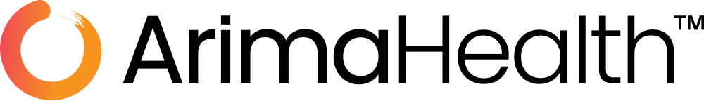 Sleep Clinics of America logo with abbreviation on top and full name underneath in navy blue