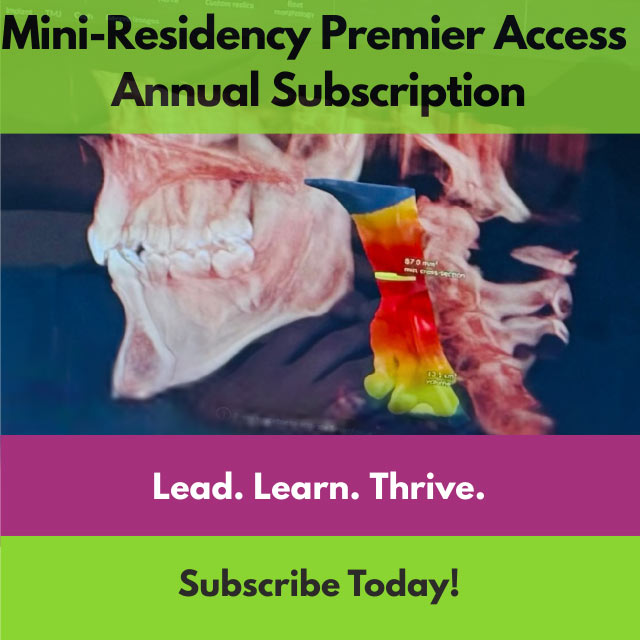 3D rendering of an airway with premier subscription description